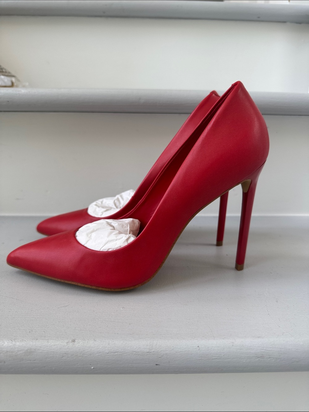 Aldo Red Pointed-Toe Stiletto Pumps